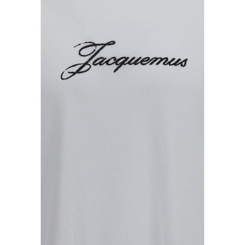 Jacquemus White Cotton T-Shirt - Oversized Fit