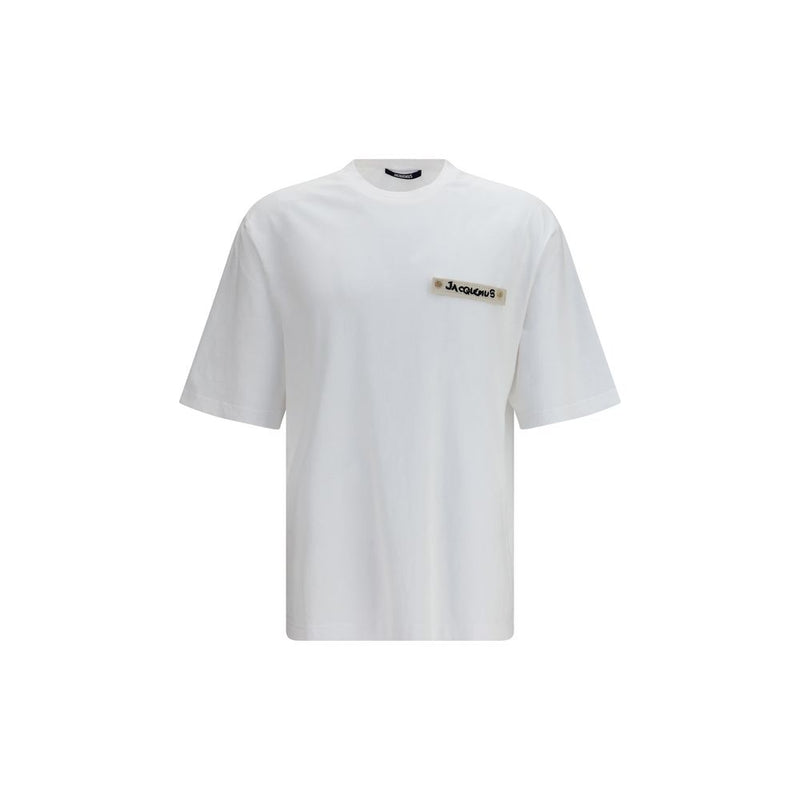 Jacquemus Plage White Cotton T-Shirt for Men