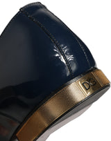 Dolce & Gabbana Blue Embellished Derby Dress Shoes for Men