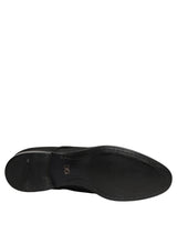Dolce & Gabbana Black Suede Lace Up Derby Dress Shoes