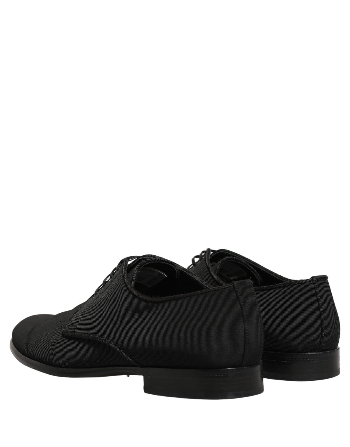 Dolce & Gabbana Black Suede Lace Up Derby Dress Shoes