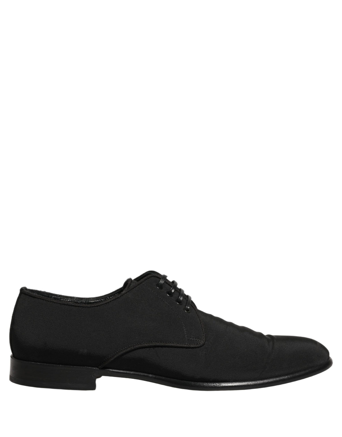 Dolce & Gabbana Black Suede Lace Up Derby Dress Shoes