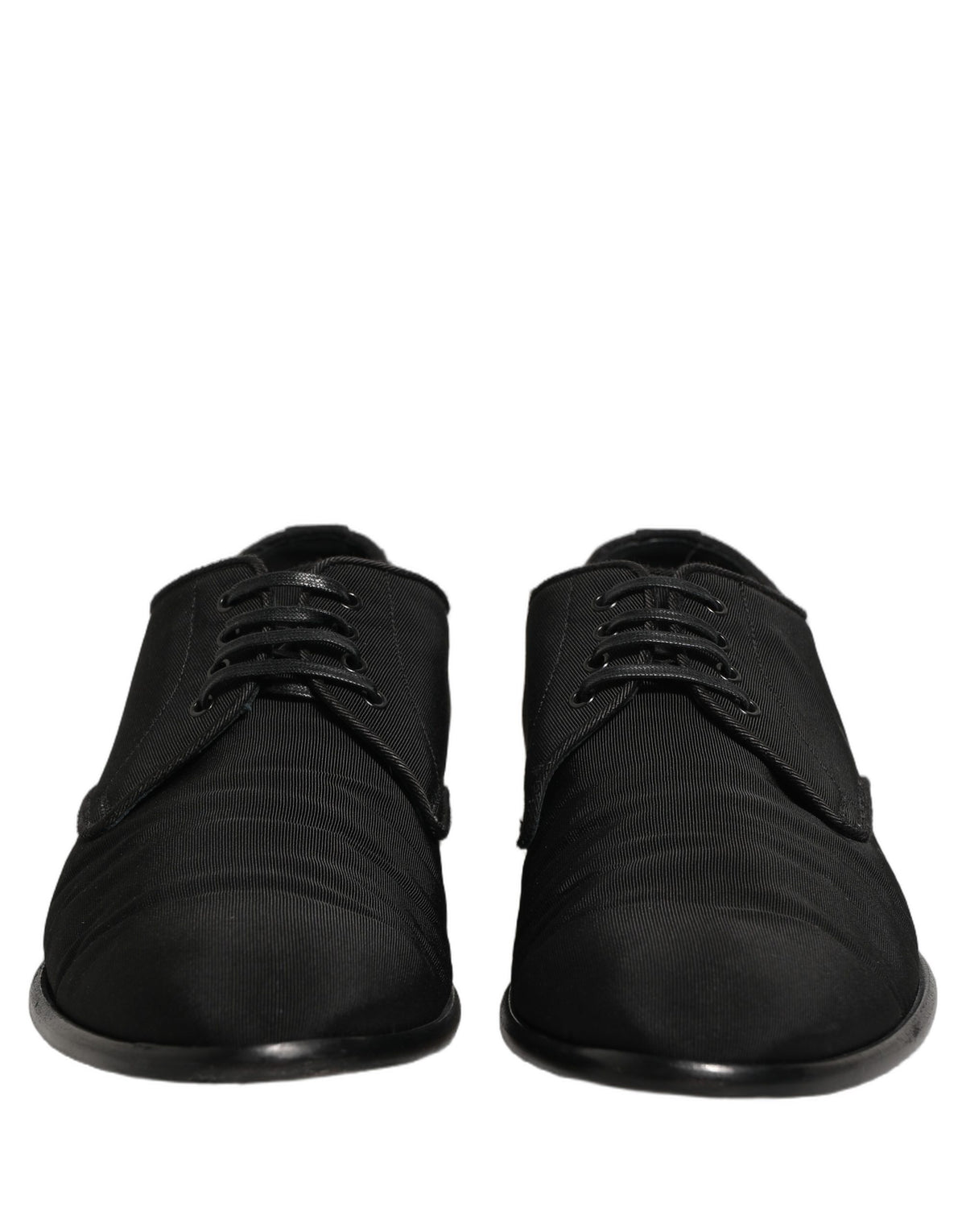 Dolce & Gabbana Black Suede Lace Up Derby Dress Shoes