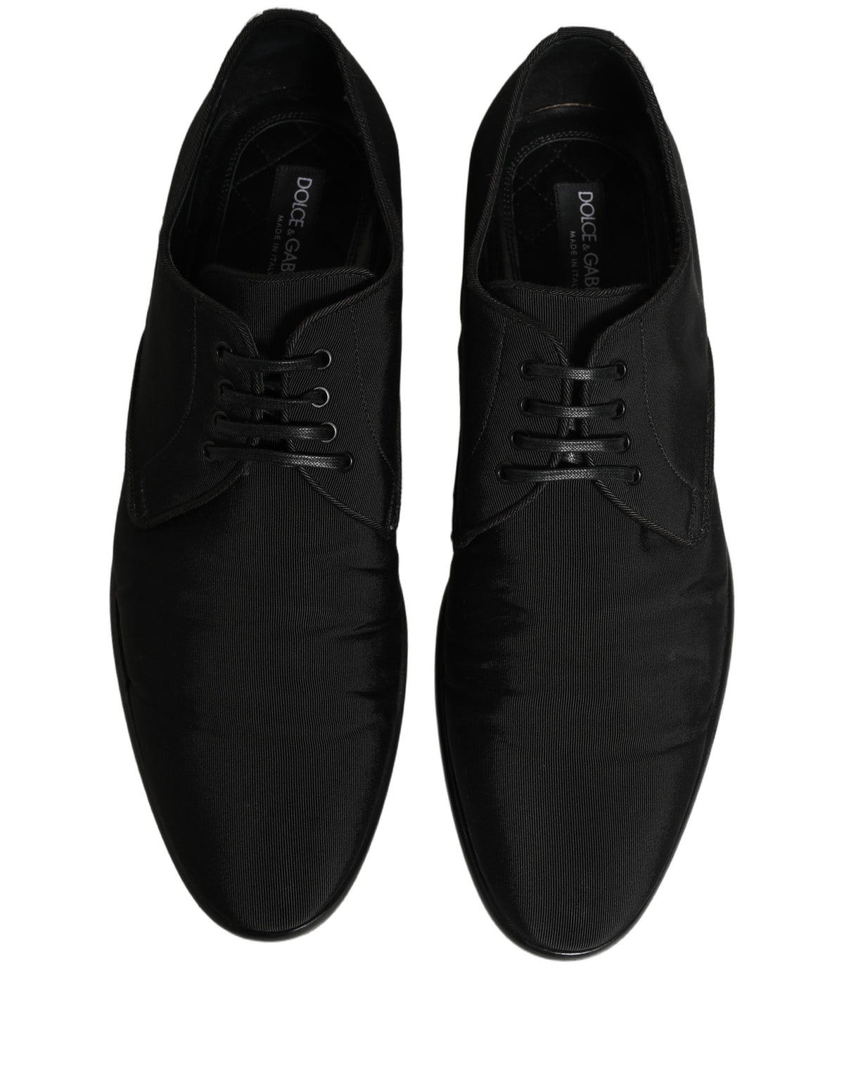 Dolce & Gabbana Black Suede Lace Up Derby Dress Shoes