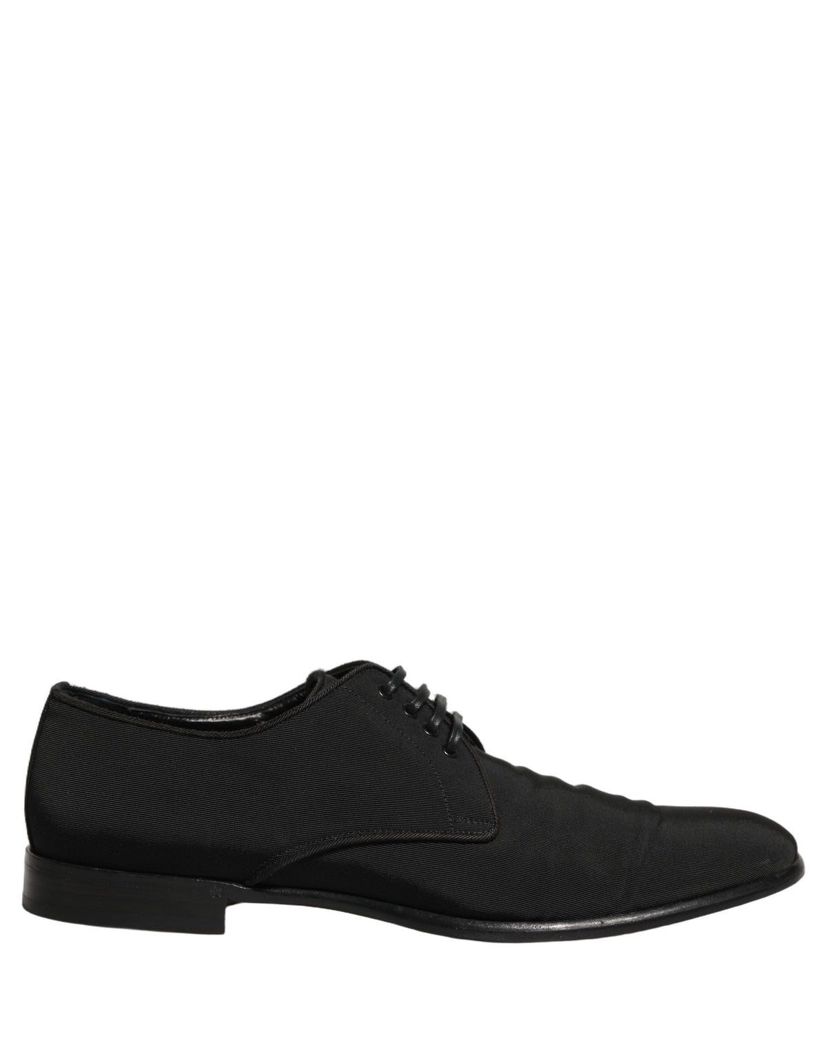 Dolce & Gabbana Black Suede Lace Up Derby Dress Shoes