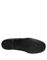 Dolce & Gabbana Black Leather Lace Up Derby Dress Shoes