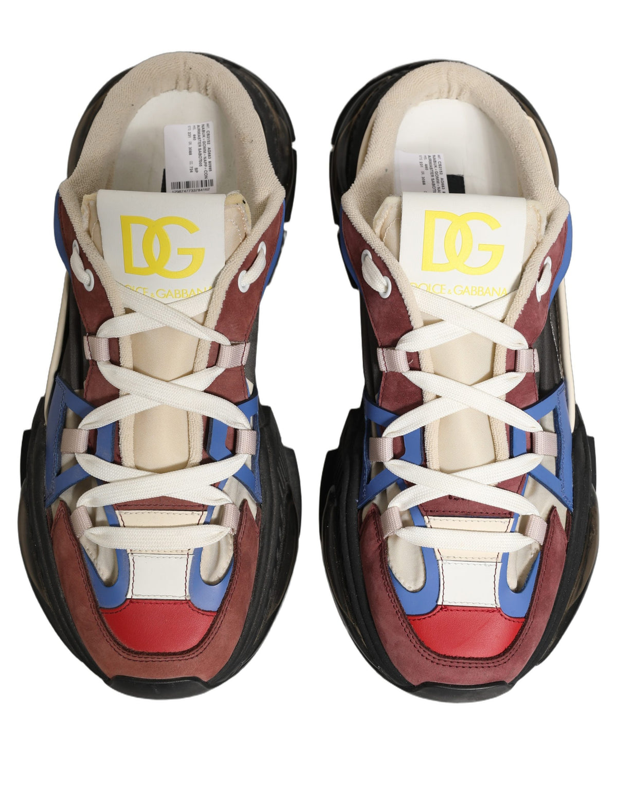 Dolce & Gabbana Multicolor Panelled Airmaster Sneakers