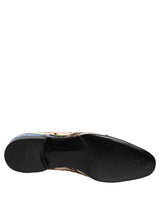 Dolce & Gabbana Multicolor Sequin Embroidered Loafers