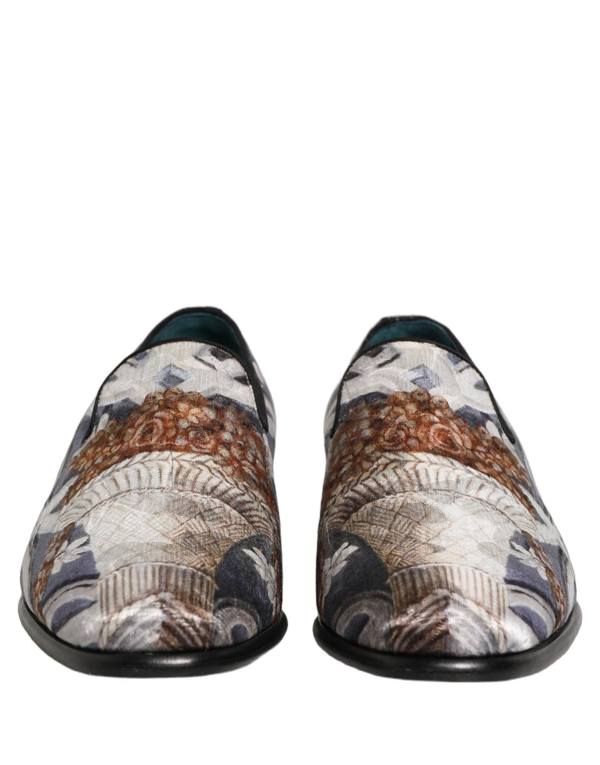 Dolce & Gabbana Multicolor Floral Tapestry Embroidered Loafers