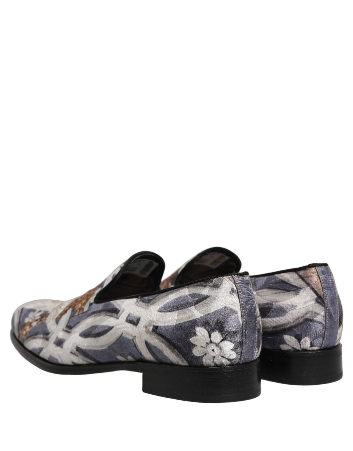 Dolce & Gabbana Multicolor Floral Tapestry Embroidered Loafers