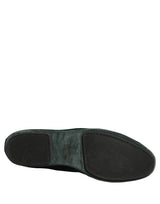 Dolce & Gabbana Green Velvet Slip-On Loafers for Men