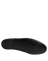 Dolce & Gabbana Blue Satin Logo Slip-On Loafers for Men