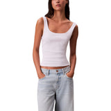 Débardeurs Calvin Klein Jeans en coton blanc