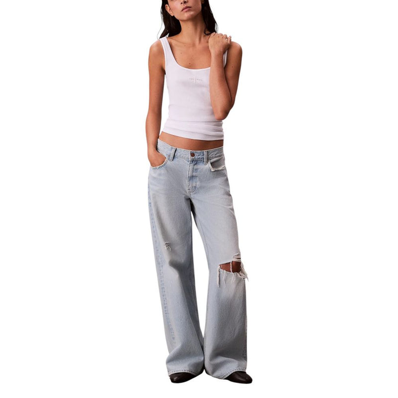 Débardeurs Calvin Klein Jeans en coton blanc