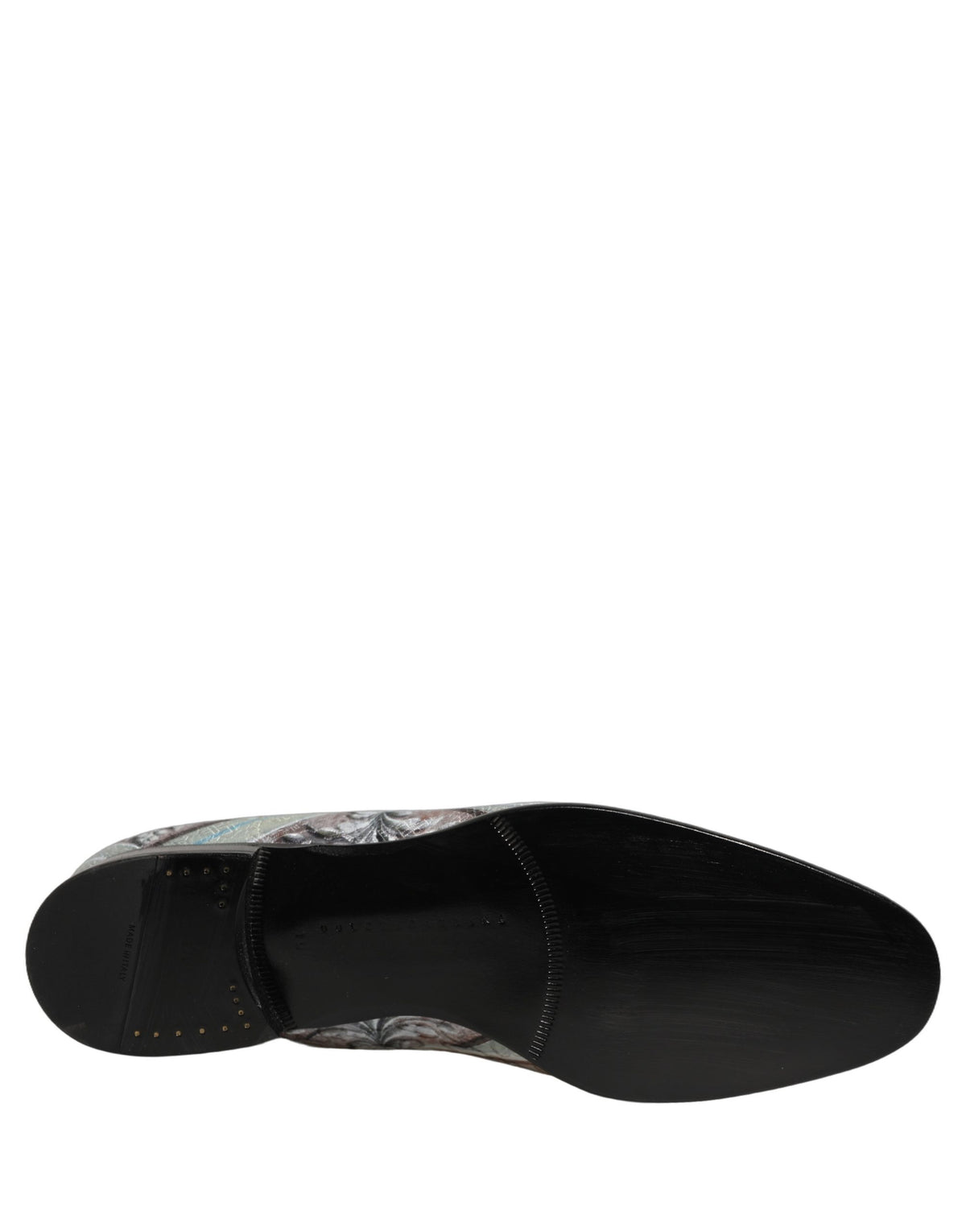 Dolce & Gabbana Multicolor Velvet Baroque Dress Loafers