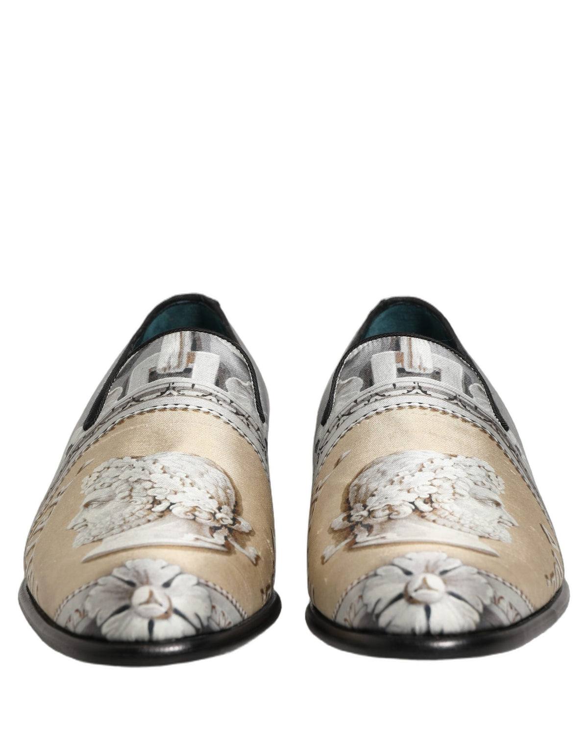Dolce & Gabbana Multicolor Roman Slip On Dress Loafers