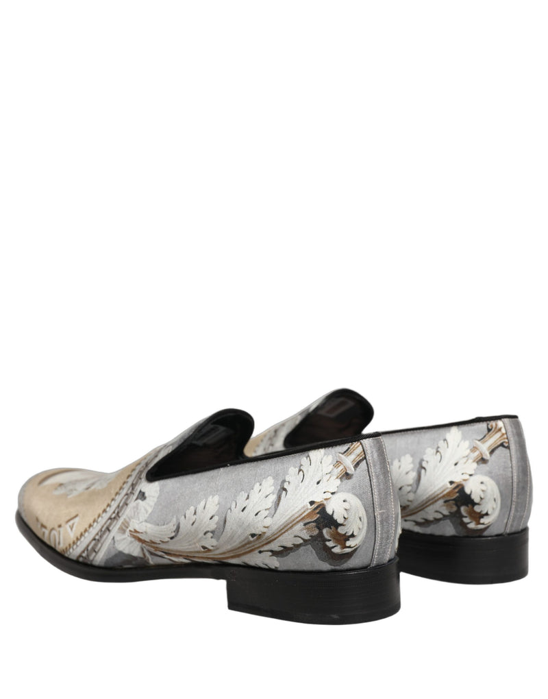 Dolce & Gabbana Multicolor Roman Slip On Dress Loafers