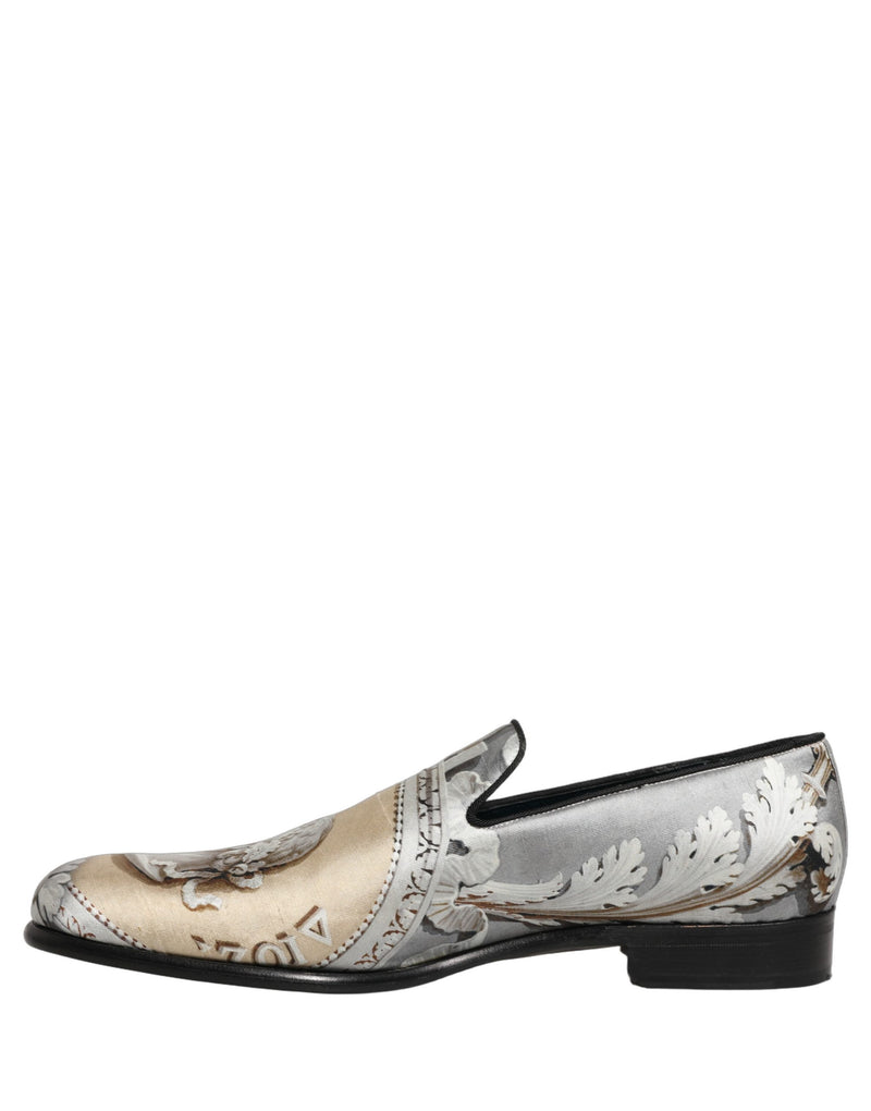 Dolce & Gabbana Multicolor Roman Slip On Dress Loafers