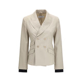 Max Mara Beige Wool Oves Aries Blazer