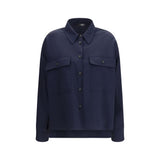 Max Mara Blue Wool Oves Aries Jacket