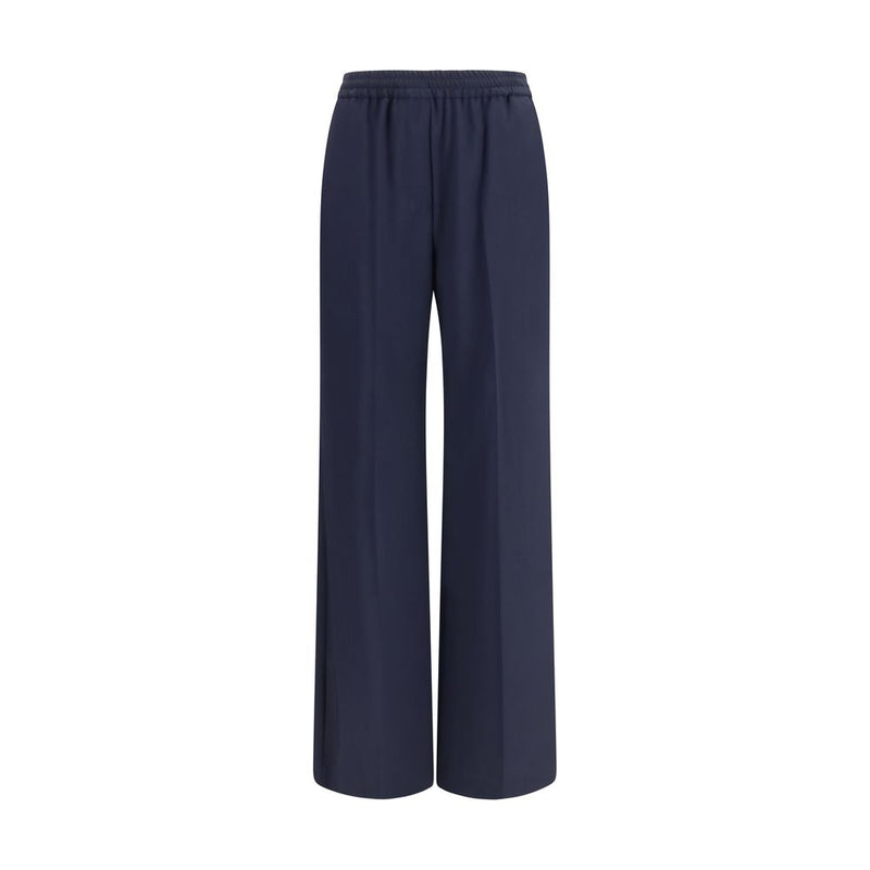Max Mara Blue Wool Oves Aries Casual Pants