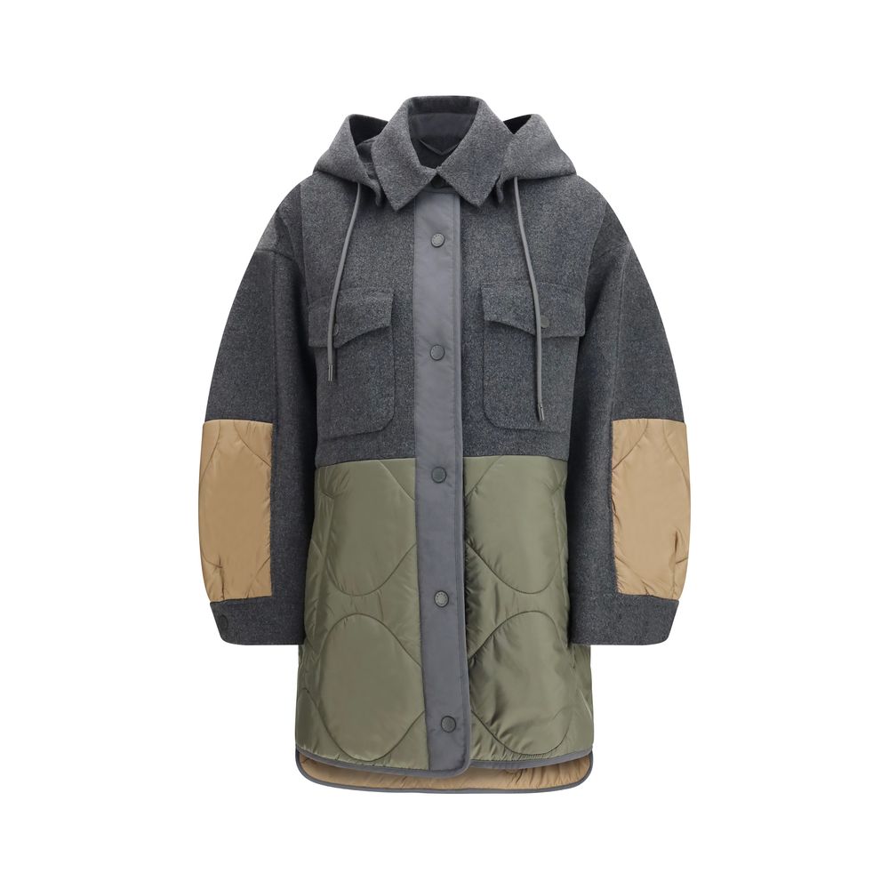 Veste Shell Max Mara en Laine Grise Oves Aries