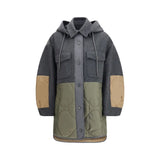 Veste Shell Max Mara en Laine Grise Oves Aries