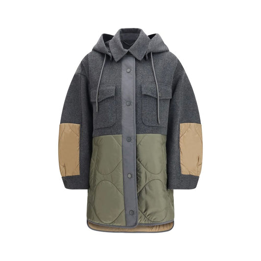 Veste Shell Max Mara en Laine Grise Oves Aries