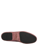 Dolce & Gabbana Pink Velvet Slip-On Loafers for Men