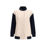 Max Mara Blue Wool Oves Aries Bomber - Oversized Style