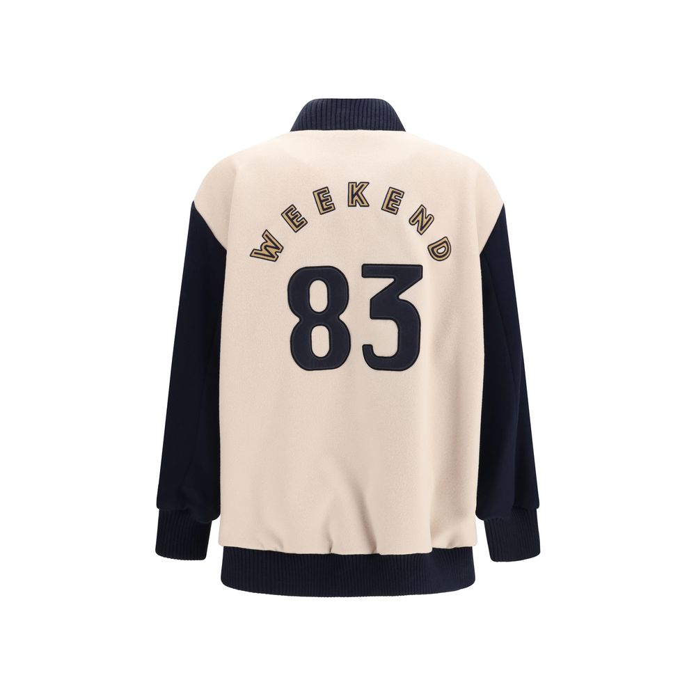 Max Mara Blue Wool Oves Aries Bomber - Oversized Style