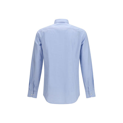Hugo Boss Black Blue Cotton Dress Shirt