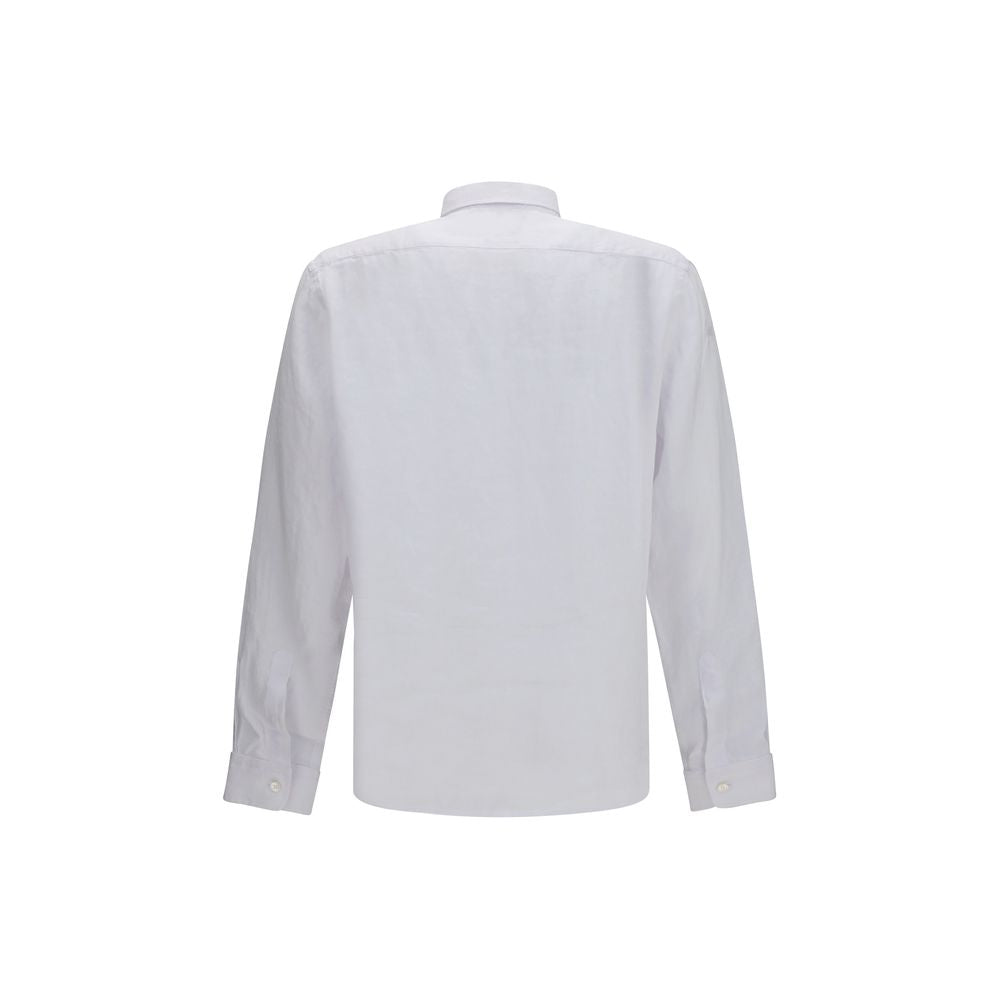 Chemise en lin blanche et noire Hugo Boss