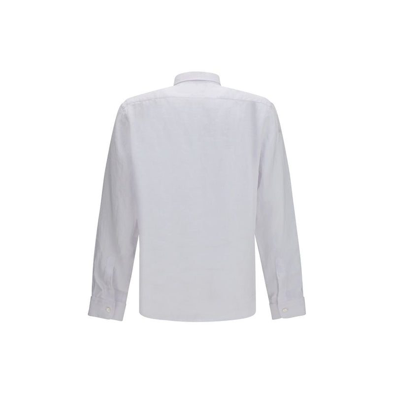 Chemise en lin blanche et noire Hugo Boss
