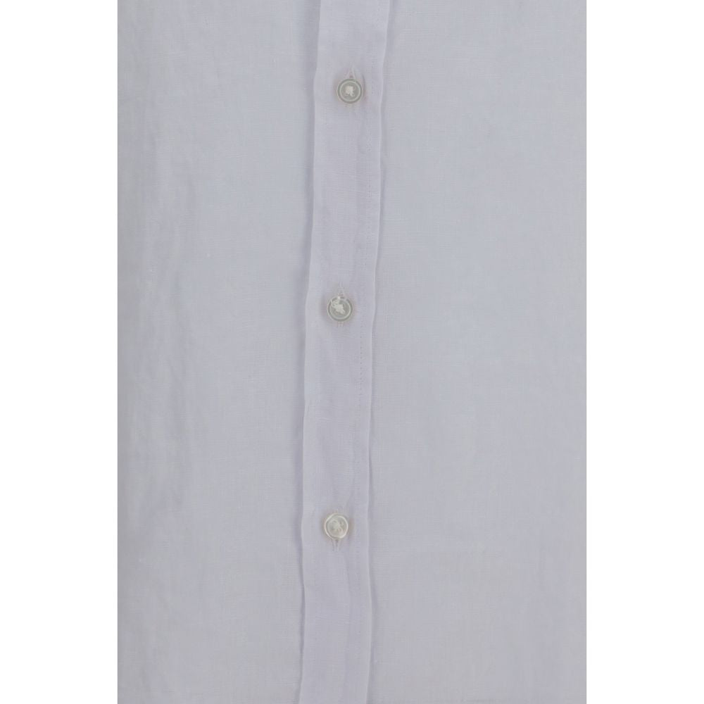 Chemise en lin blanche et noire Hugo Boss