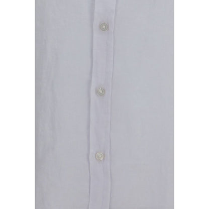 Hugo Boss Black White Linen Dress Shirt