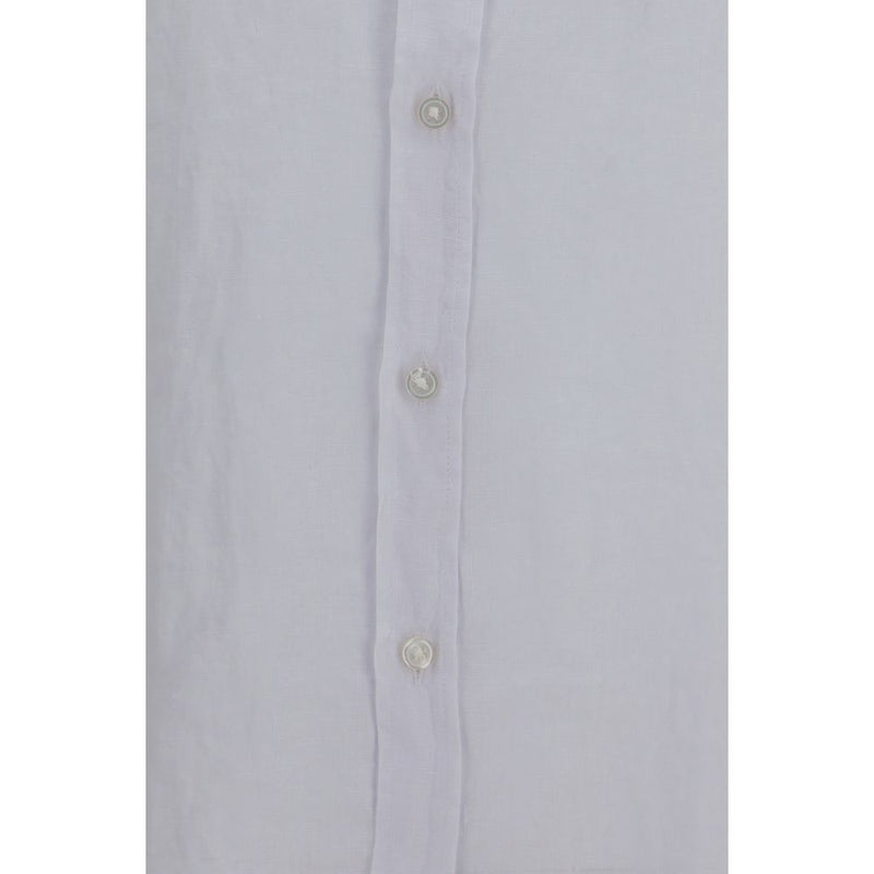Chemise en lin blanche et noire Hugo Boss