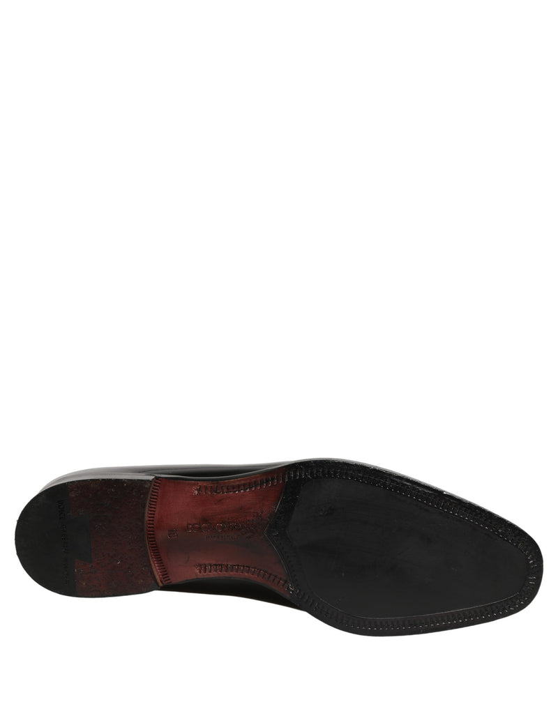 Dolce & Gabbana Black Patent Leather Men’s Dress Loafers