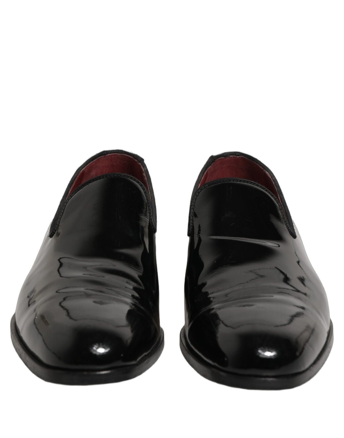 Dolce & Gabbana Black Patent Leather Men’s Dress Loafers