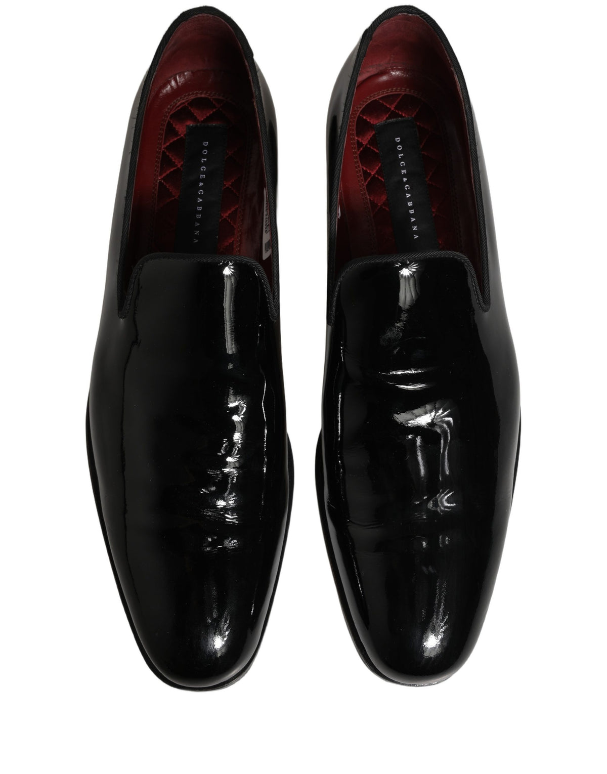 Dolce & Gabbana Black Patent Leather Men’s Dress Loafers