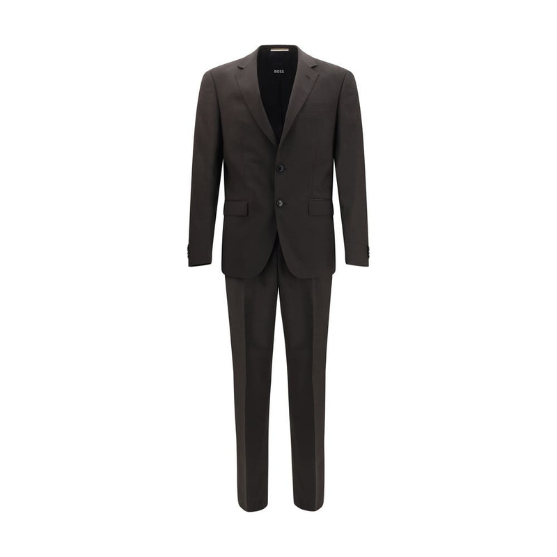 Hugo Boss Black Gray Wool Oves Aries Two-Piece Suit