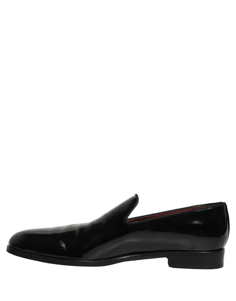 Dolce & Gabbana Black Patent Leather Men’s Dress Loafers