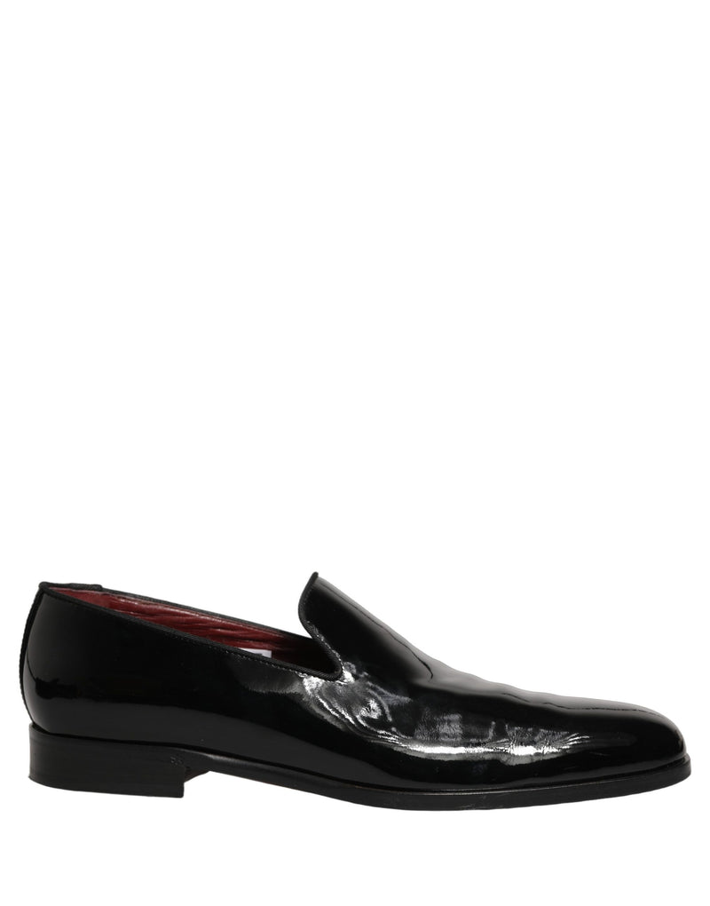 Dolce & Gabbana Black Patent Leather Men’s Dress Loafers