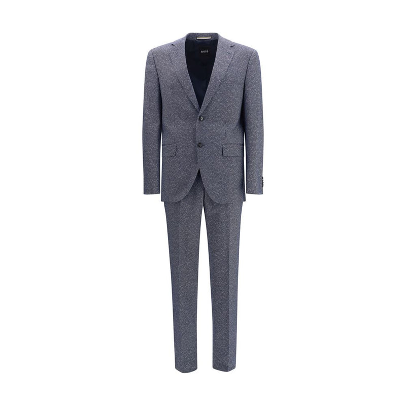 Hugo Boss Black Blue Viscose Two-Piece Suit - IT58 | 4XL