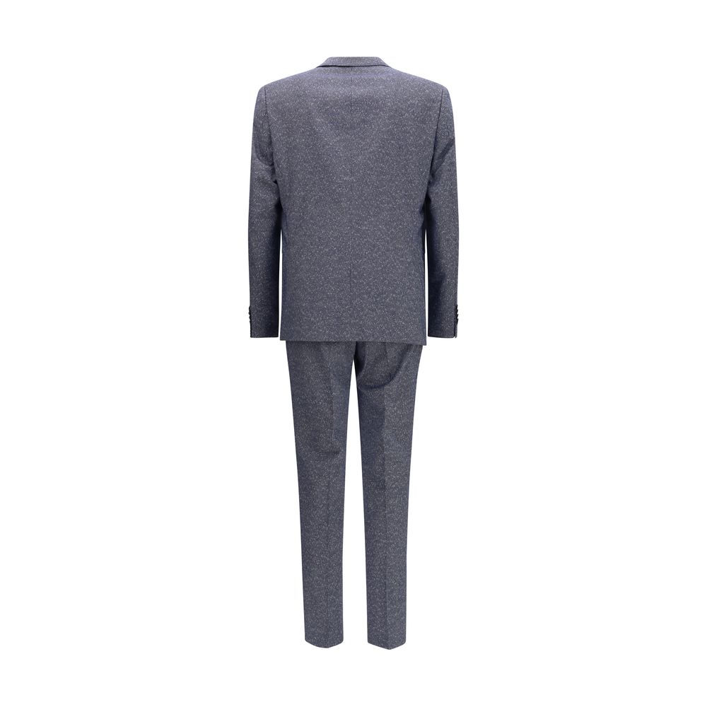 Hugo Boss Black Blue Viscose Two-Piece Suit - IT58 | 4XL