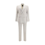Hugo Boss Black Gray Linen Two-Piece Suit for Men