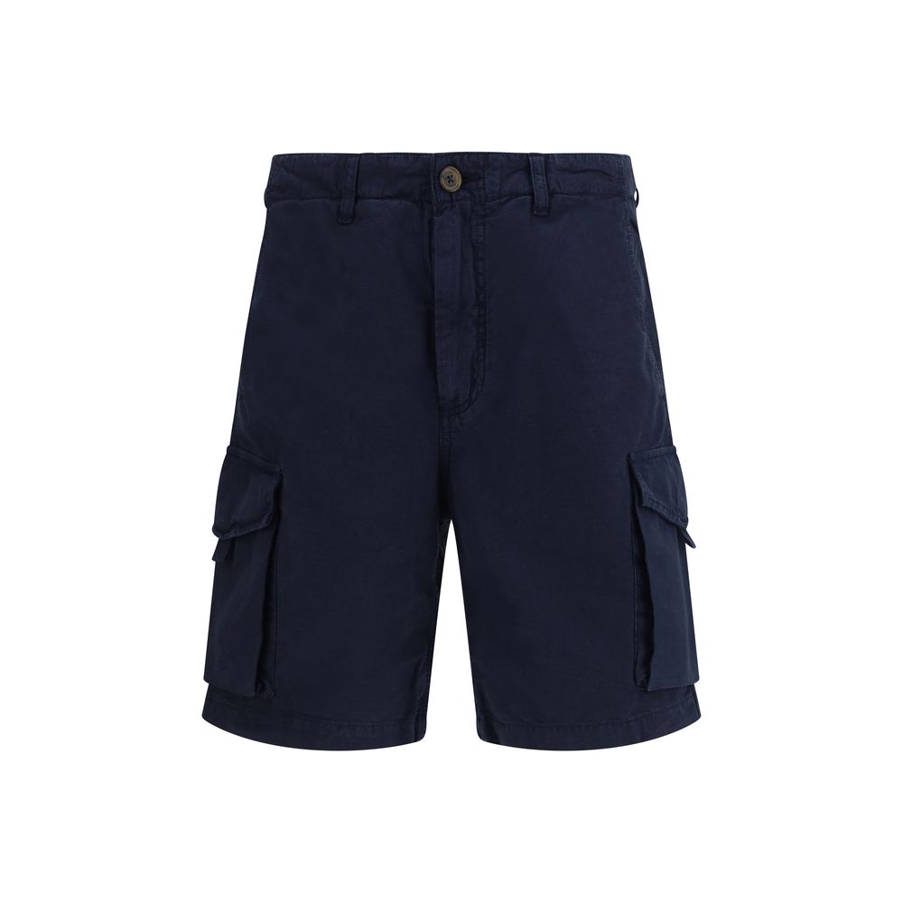 Sebago Northfield Blue Cotton Bermuda Shorts for Men