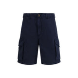 Sebago Northfield Blue Cotton Bermuda Shorts for Men