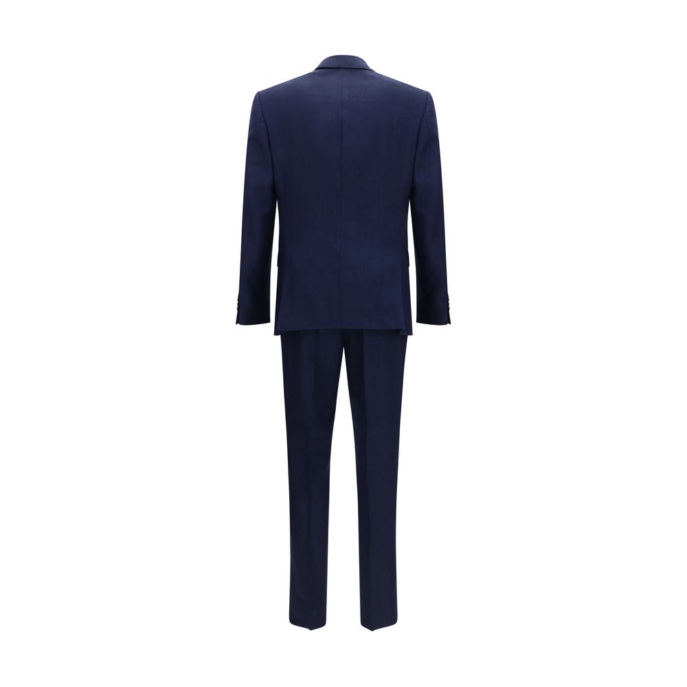 Hugo Boss Black Blue Linen Two-Piece Suit for Men