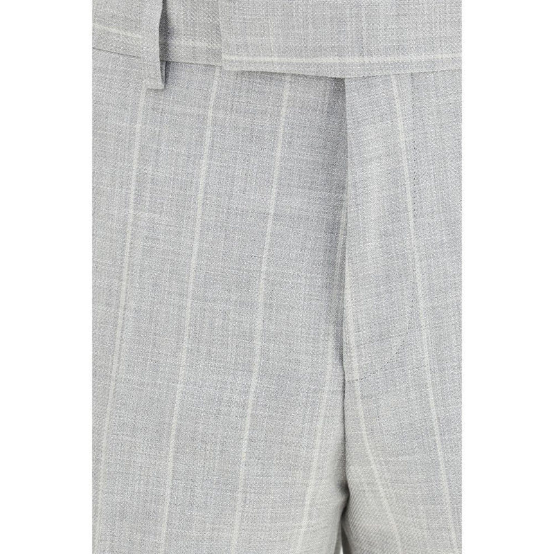 Hugo Boss Black Gray Cotton Two-Piece Suit for Men